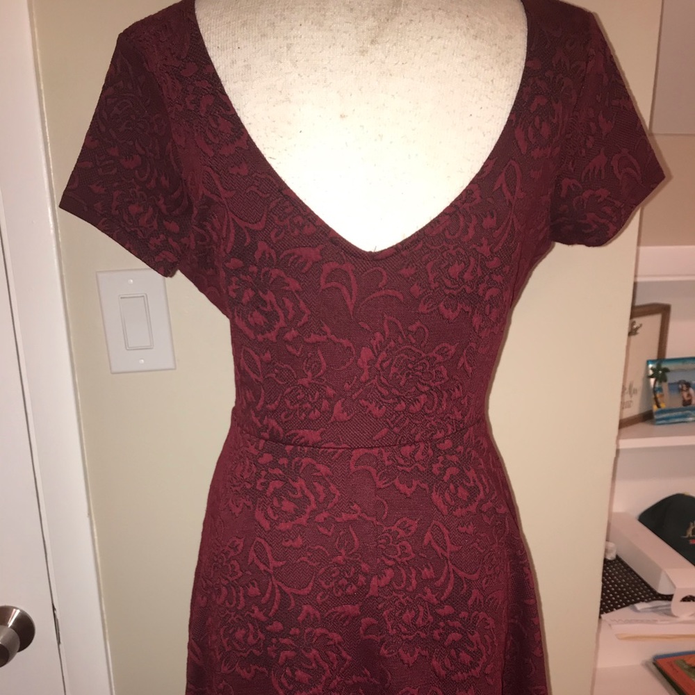 Forever 21 burgundy dress